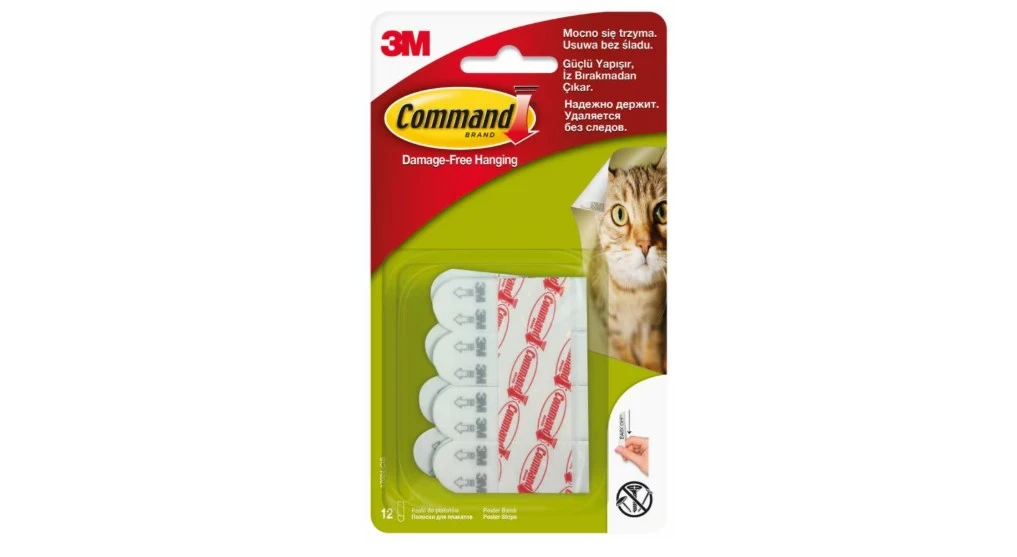 3M Command plakatiribad, 12 riba