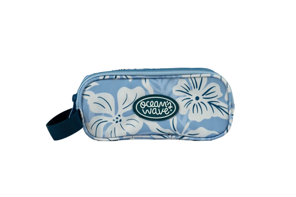 Pliiatsiümbris OCW BORA BORA BLUE, täitmata, 3 tõmblukku