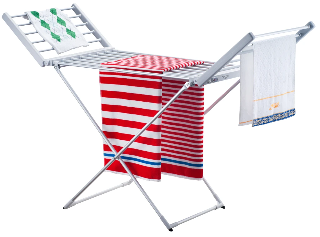 Adler | Foldable electric clothes drying rack | AD 7821 | Silver/White | IP22
