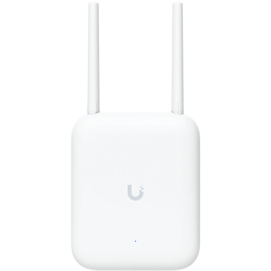 Ubiquiti U7-Outdoor All-weather WiFi 7 AP with 4 spatial streams, an integrated directional super antenna, and versatile mounting options