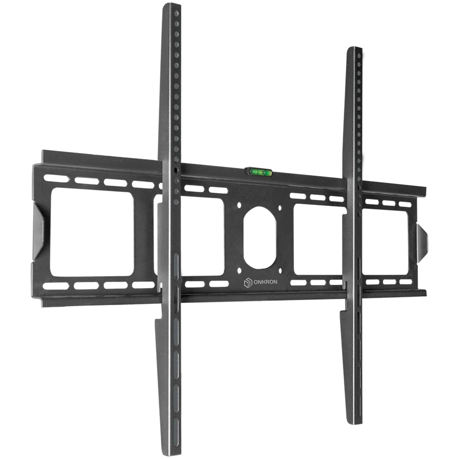 ONKRON Fixed TV Wall Mount for 55 to 100-inch Flat Panel TVs Digital Panels 75 kg, Black