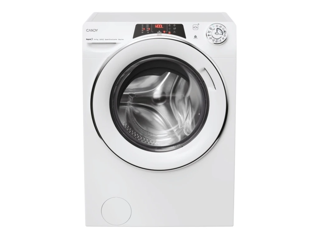 Candy Washing Machine with Dryer | ROW41494DWMCT-S | Energy efficiency class A/F | Front loading | Washing capacity 14 kg | 1400 RPM | Depth 67 cm | Width 60 cm | Display | Digit | Drying system | Drying capacity 9 kg | Steam function | White