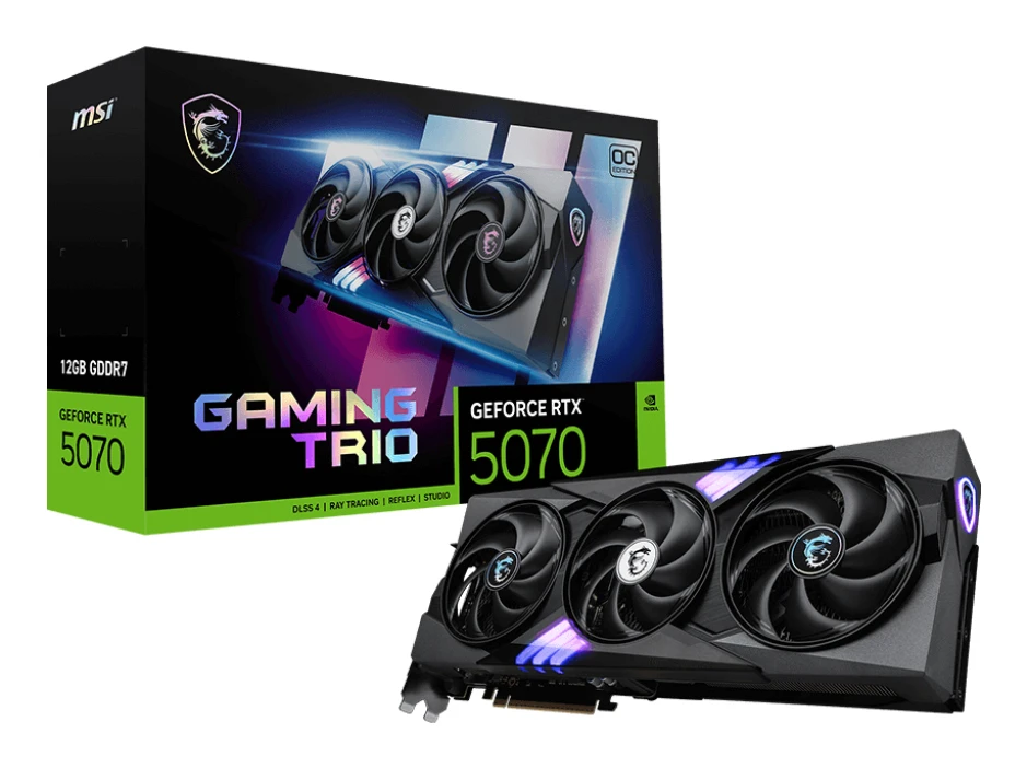 MSI GeForce RTX 5070 12G GAMING TRIO OC | NVIDIA | 12 GB | GeForce RTX 5070 | GDDR7 | HDMI ports quantity 1 | PCI Express Gen 5