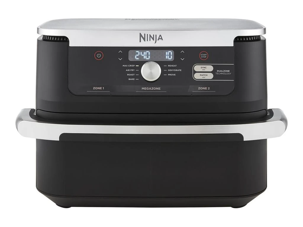 NINJA | Double Air Fryer | AF500EU Foodi FlexDrawer | Power 2470 W | Capacity 10.4 L | Black