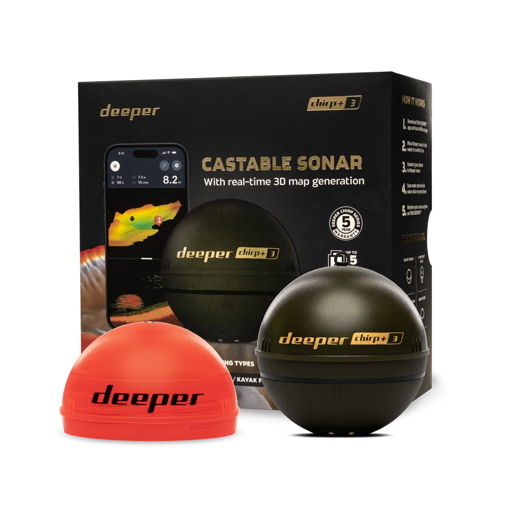 Deeper Smart Sonar Chirp+3 | Sonar | Wi-Fi | Brown Green