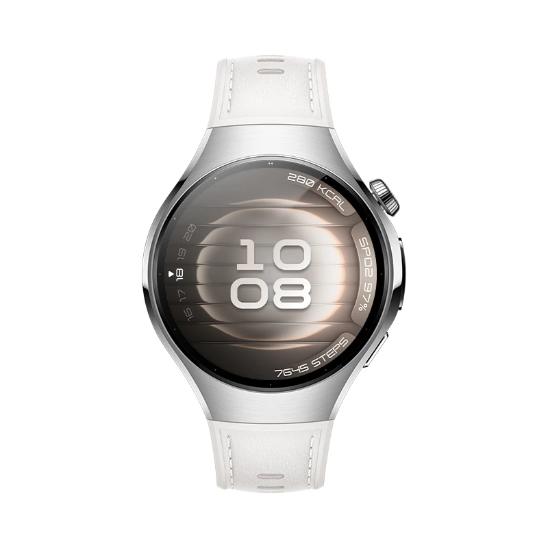 Huawei Watch 5 (42mm), Fluorelastomer White strap, Metal body, Soc-L19L