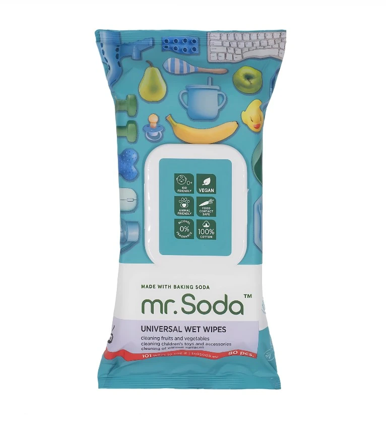 Soda | Wet Wipes Universal, 80 pcs | mr. Soda