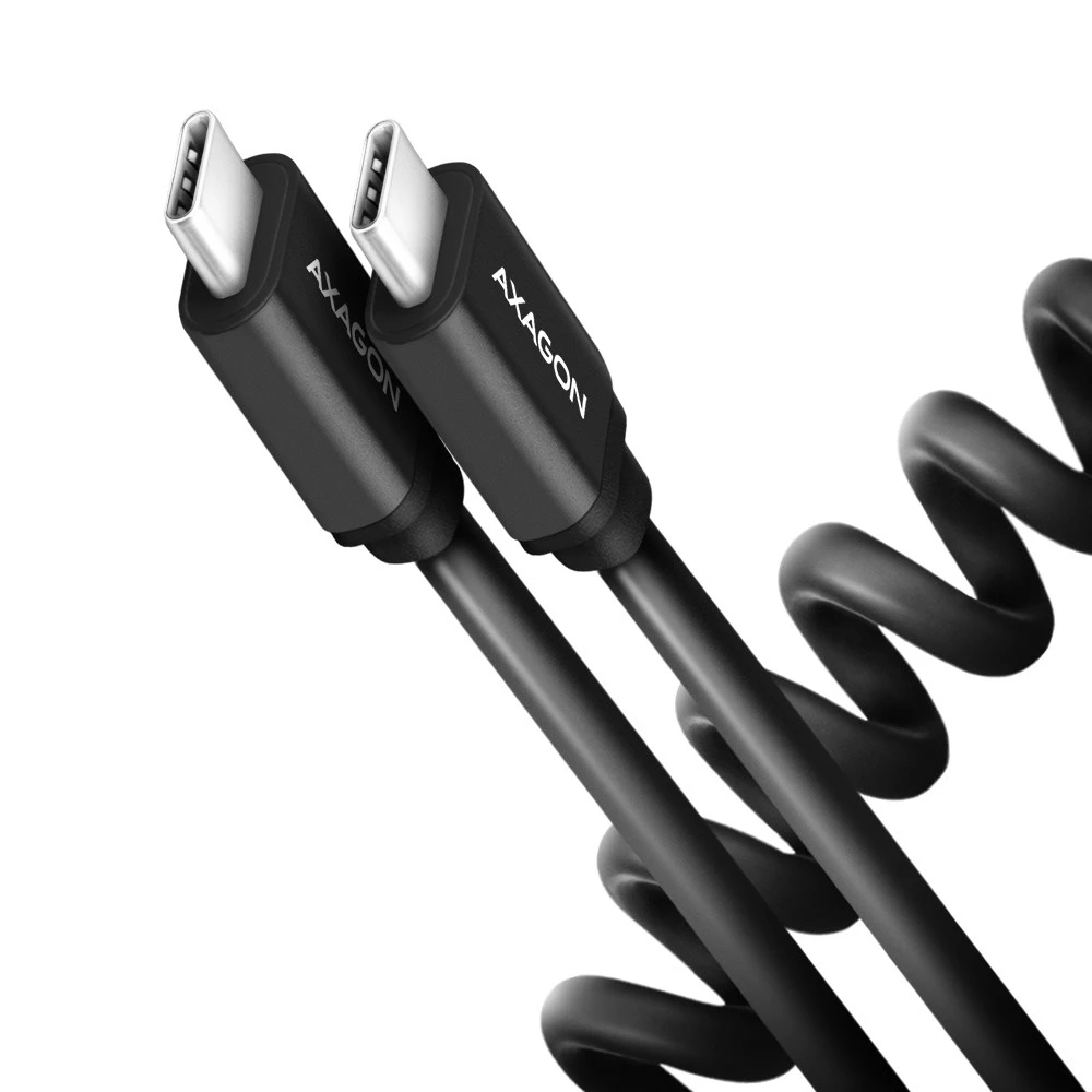 AXAGON Twister Cable, 0.6 m | BUCM-CM10TB | USB Type C to USB Type C