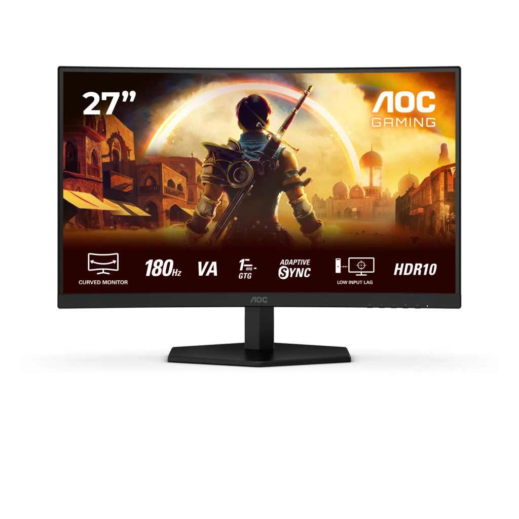 AOC C27G42E | 27 " | VA | FHD | 16:9 | 180 Hz | 1 ms | 1920 x 1080 pixels | 300 cd/m² | HDMI ports quantity 2 | Black