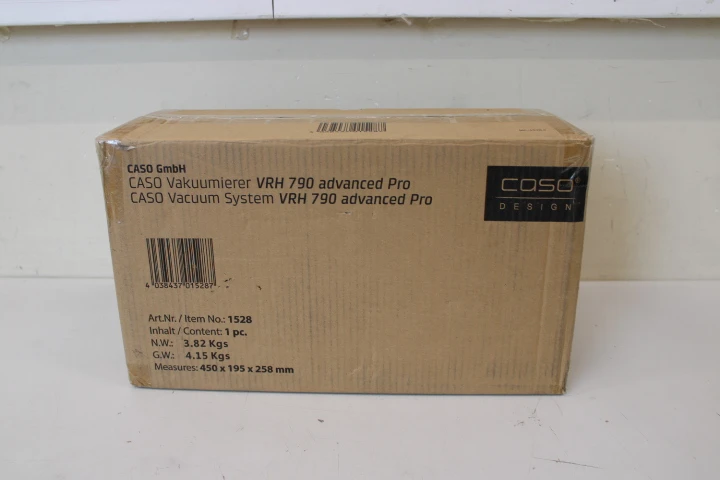 SALE OUT. Caso VRH 790 advanced Pro Vacuum sealer | Caso | Bar Vacuum sealer | VRH 790 Advanced Pro | Power 130 W | Temperature control | USED, SCRATCHES ON TOP