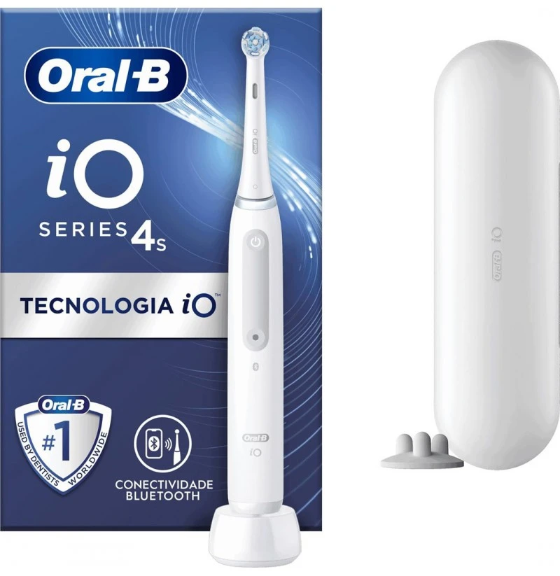 Oral-B | Electric Toothbrush | iO4s | Rechargeable | For adults | Number of brush heads included 1 | Number of teeth brushing modes 4 | White