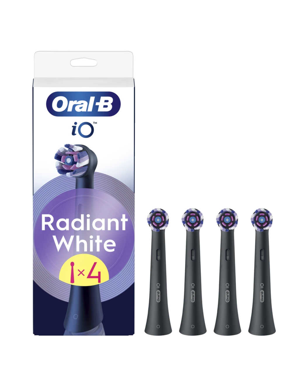 Oral-B Replaceable toothbrush heads | iO Whitening | Heads | For adults | Number of brush heads included 4