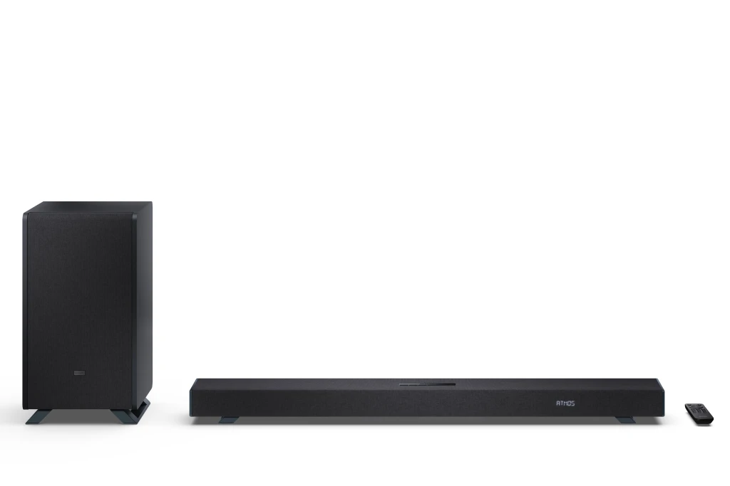 Sharp | 3.1.2 Dolby Atmos/DTS:X Soundbar with Wireless Subwoofer | HT-SBW53121(BK) | 550 W | Bluetooth | Black | Wireless connection