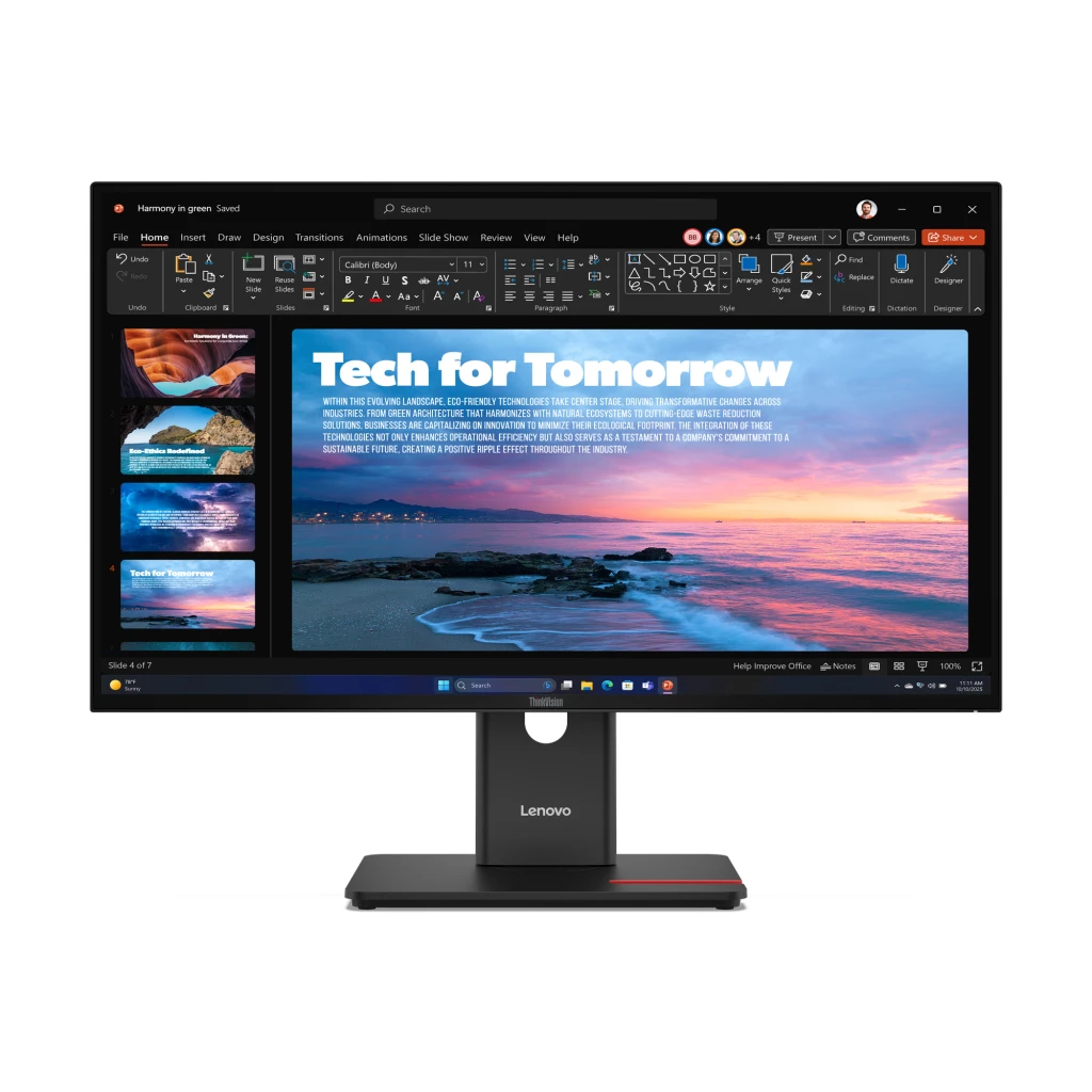 Lenovo ThinkVision | T27QD-40 | 27 " | IPS | 16:9 | 120 Hz | 4 ms | 2560 x 1440 pixels | 350 cd/m² | HDMI ports quantity 1 | Eclipse black | Warranty 36 month(s)
