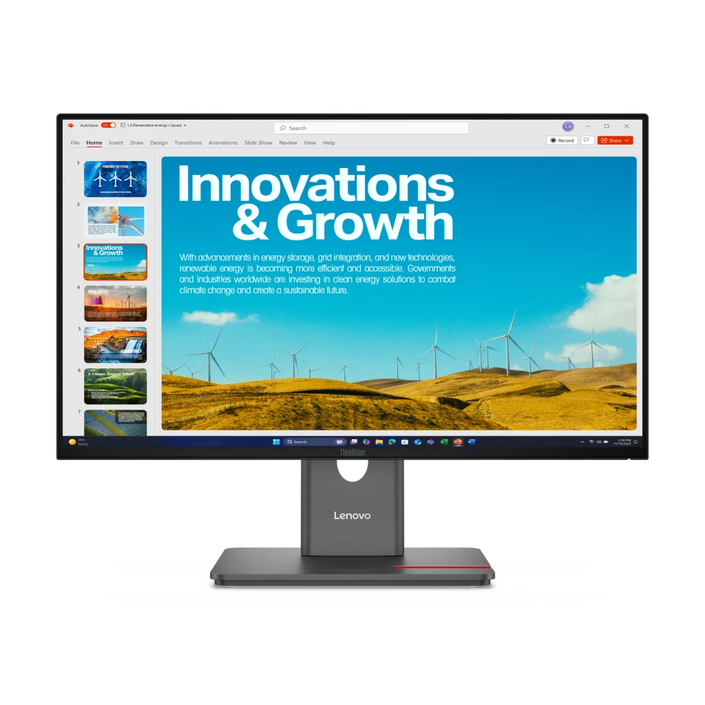 Lenovo ThinkVision P24QD-40 | 23.8 " | IPS | 16:9 | 120 Hz | 6 ms | 2560 x 1440 pixels | 300 cd/m² | HDMI ports quantity 1 | Eclipse Black | Warranty 36 month(s)