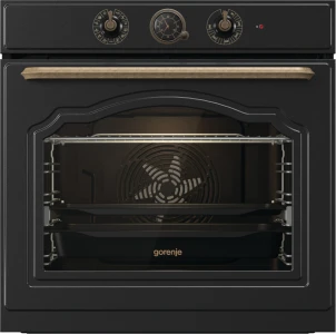 Gorenje Oven | BOS67372CLB | 77 L | Electric | AquaClean | Mechanical control | Steam function | Height 59.5 cm | Width 59.5 cm | Black