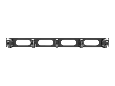 Lanberg 19" cable management panel 5 rings - type B 1U | AK-1205-B | Black