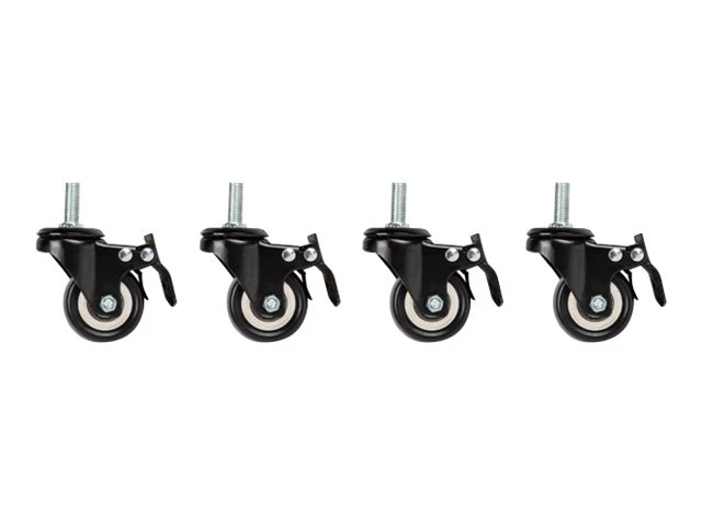 Lanberg | Castors with thread and brake for wall mounting cabinets, 4 pcs | AK-1601-B