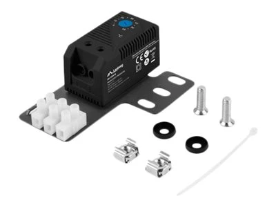 Lanberg Closed-loop thermostat 10A for rack cabinets with 19" ear and terminal block | AK-1505-B | Black