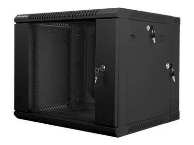 Lanberg | Rack cabinet 19" double-section wall-mount 9U/600x600 (flat pack) | WF02-6609-10B | Black