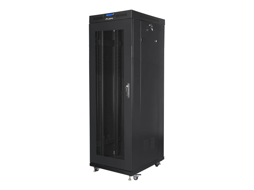 Lanberg | Rack cabinet 19" free-standing 37U/600x800 (flat pack) with mesh door, LCD | FF01-6837-23BL | Black