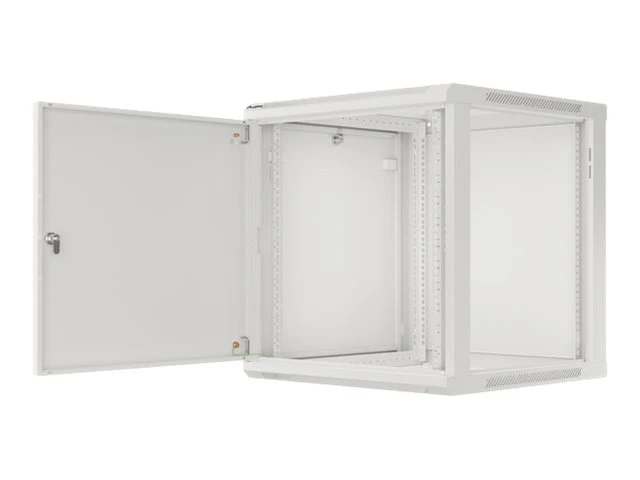 Lanberg | Rack cabinet 19" wall-mount 12U/600x600 for self-assembly with metal door (flat pack) | WF01-6612-00S | Grey