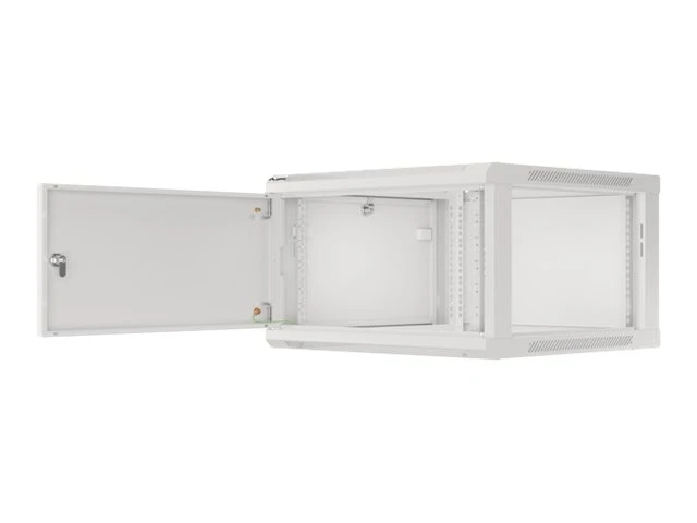 Lanberg | Rack cabinet 19" wall-mount 6U/600x600 for self-assembly with metal door (flat pack) | WF01-6606-00S | Grey