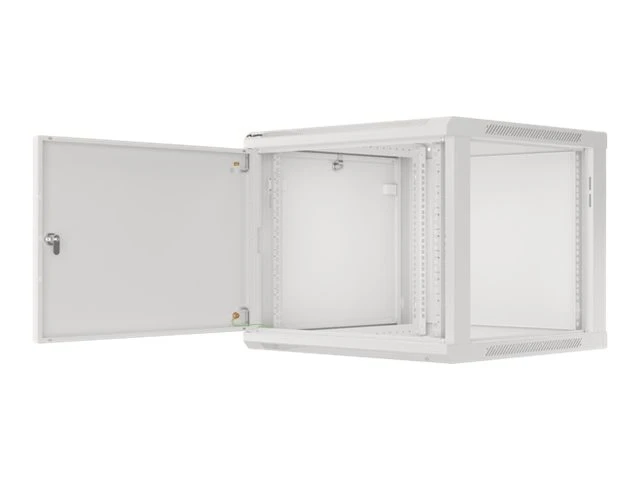 Lanberg | Rack cabinet 19" wall-mount 9U/600x600 (flat pack) for self-assembly with metal door | WF01-6609-00S | Grey