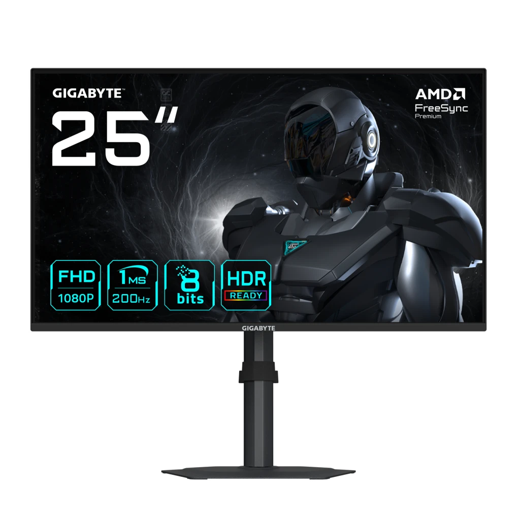 Gigabyte G25F2 EK | 24.5 " | IPS | FHD | 200 Hz | 1 ms | 1920 x 1080 pixels | 300 cd/m² | HDMI ports quantity 2