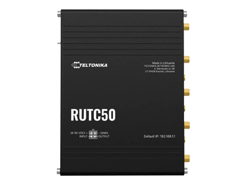 Teltonika Industrial 5G Router with Wi-Fi 6 | RUTC5020 | 802.11ax | 10/100/1000 Mbit/s | Ethernet LAN (RJ-45) ports 5 | Mesh Support No | MU-MiMO Yes | 5G