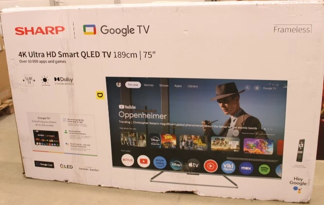 Sharp | 75GP7265E | 75 | Smart TV | Google TV | UHD | DAMAGED PACKAGING