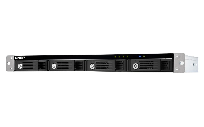 QNAP TR-004U kõvakettaboks HDD/SSD ümbris Must, Hall 2.5/3.5"