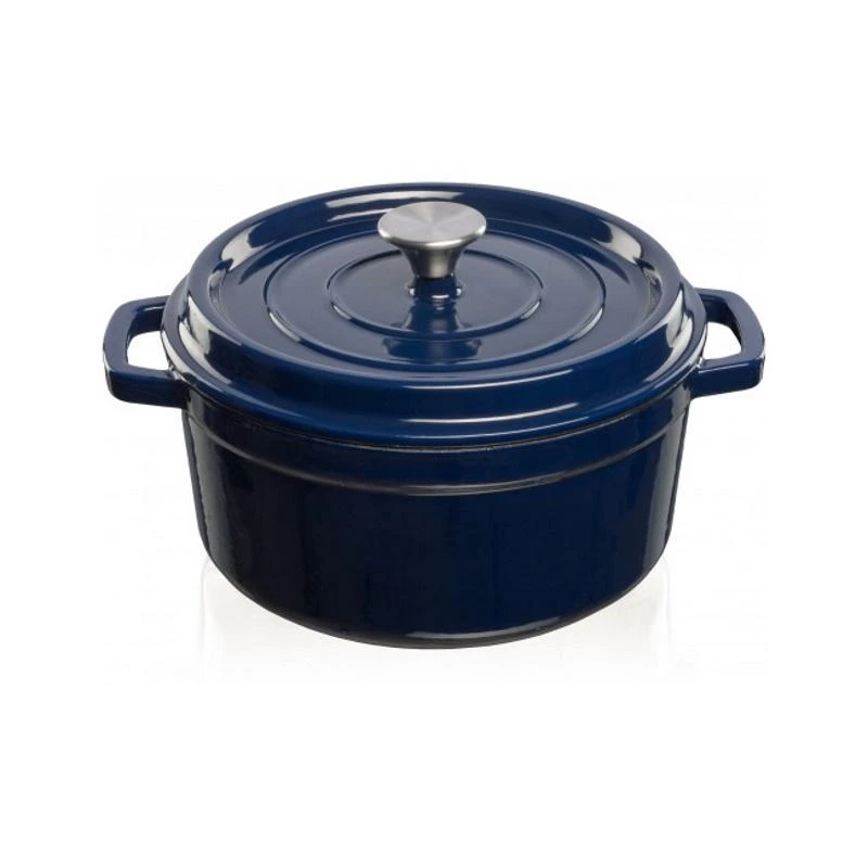 GRAND FEU | Pot | FEUDARKBLUE | 4.7 L | Cast iron | Dark blue | Lid included