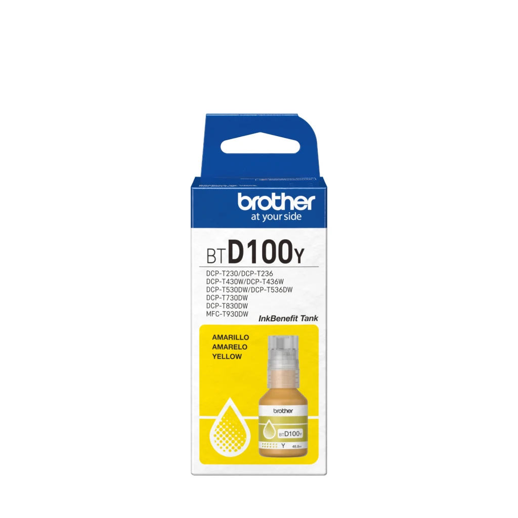 Brother BTD100Y | Ink Bottle | Yellow