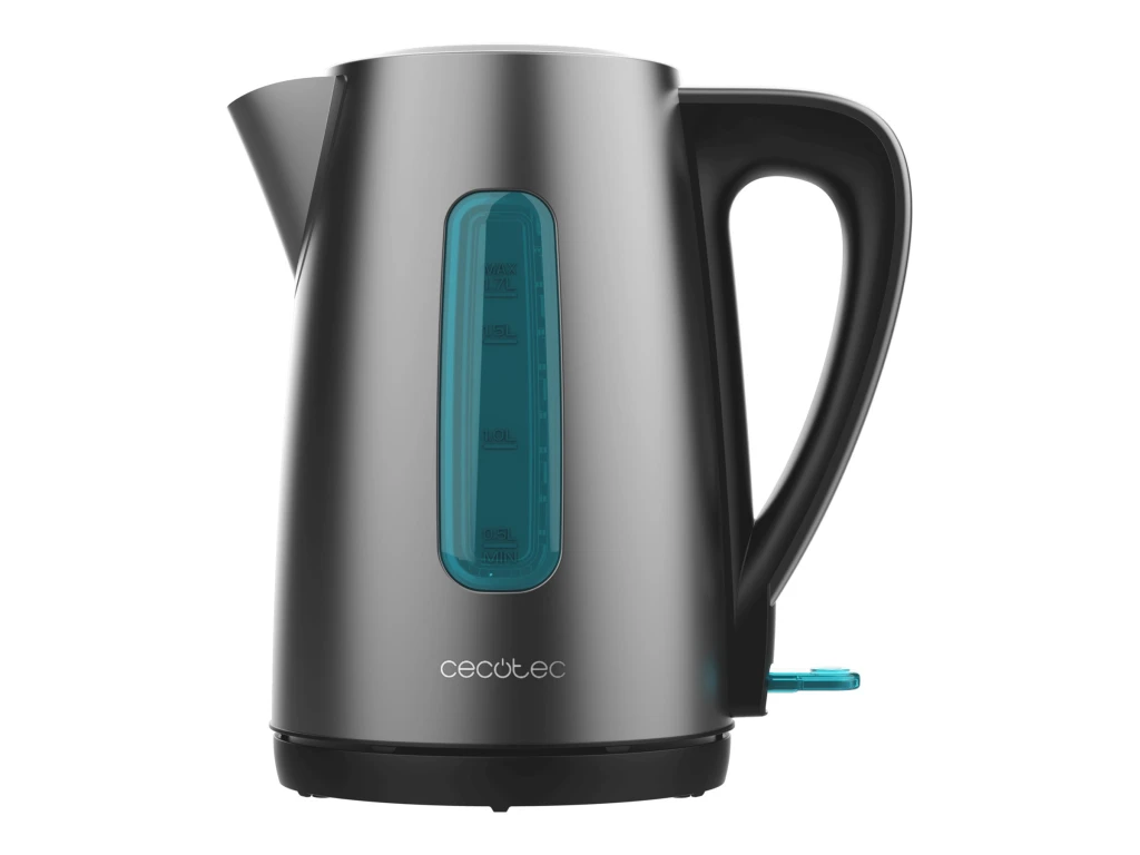 Cecotec Kettle | Thermosense 210 Steel | Electric | 2200 W | 1.7 L | Stainless steel | 360° rotational base | Black/Stainless steel