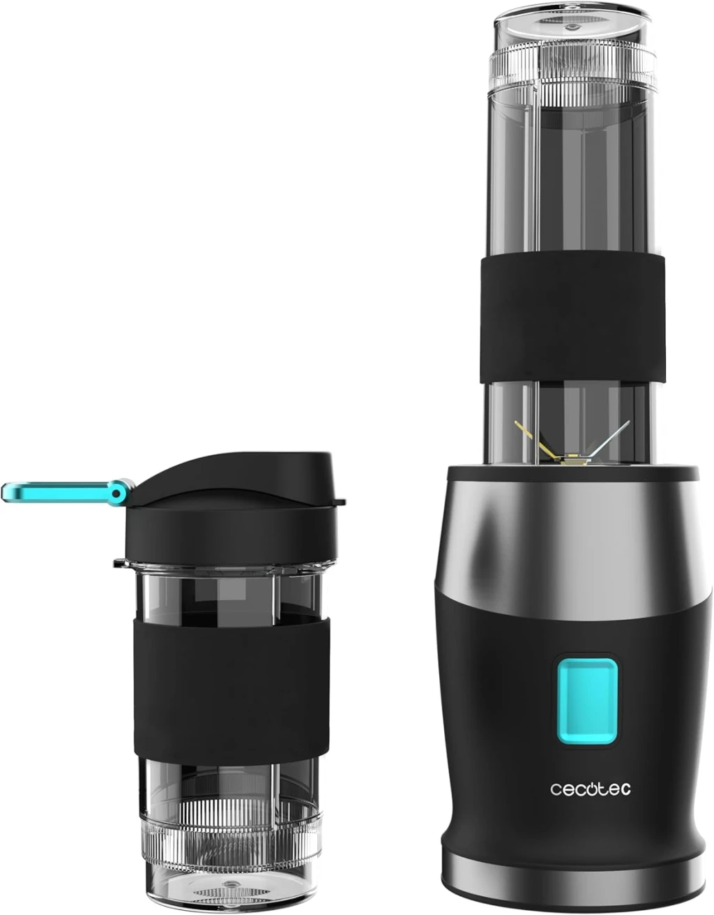 Cecotec Blender | Power Titanium 900 ProGo | Tabletop | 900 W | Jar capacity 2x0.57 L | Ice crushing | Black