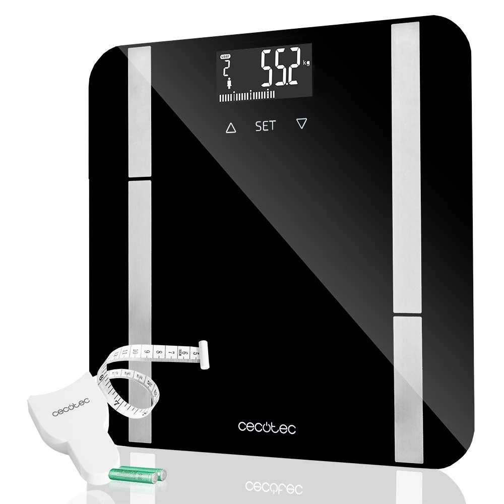Cecotec Smart Bathroom Scale | Surface Precision 9450 Full Healthy | Maximum weight (capacity) 180 kg | Accuracy 100 g | Black