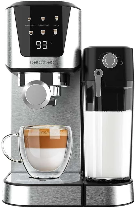 Cecotec Coffee Maker | Power Espresso 20 Cream | Pump pressure 20 bar | Built-in milk frother | Semi-automatic | 1350 W