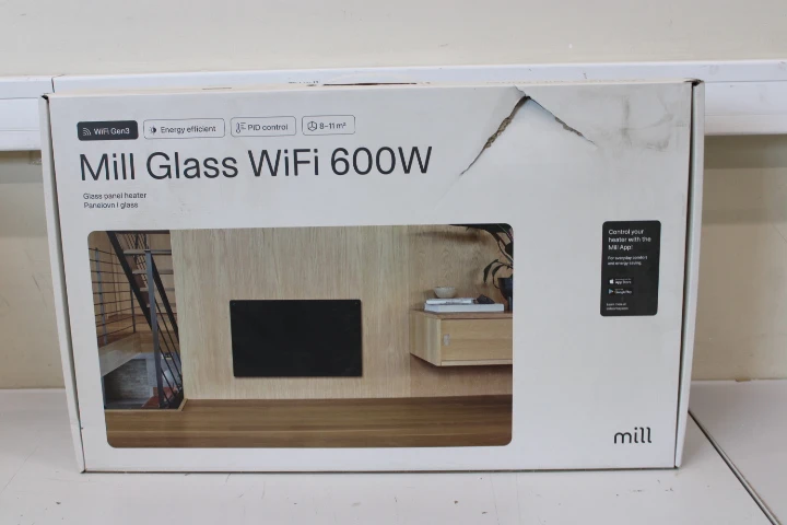 SALE OUT.  | Mill | Heater | GL600WIFI3B WiFi Gen3 | Panel Heater | Power 600 W | Black | DAMAGED PACKAGING