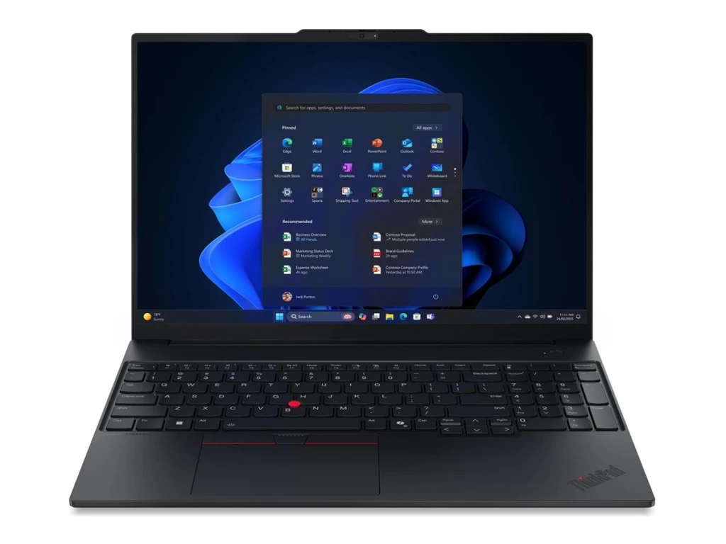 Lenovo ThinkPad E16 G3 Intel | Black | 16 " | IPS | WUXGA | 1920 x 1200 pixels | Anti-glare | Intel Core Ultra 7 | 255H | 32 GB | SO-DIMM DDR5 | Solid-state drive capacity 512 GB | Intel Arc 140T GPU Functions as Intel Graphics | Windows 11 Pro | 802.11ax | Bluetooth version 5.3 | Keyboard language English | Keyboard backlit | Warranty 36 month(s) 