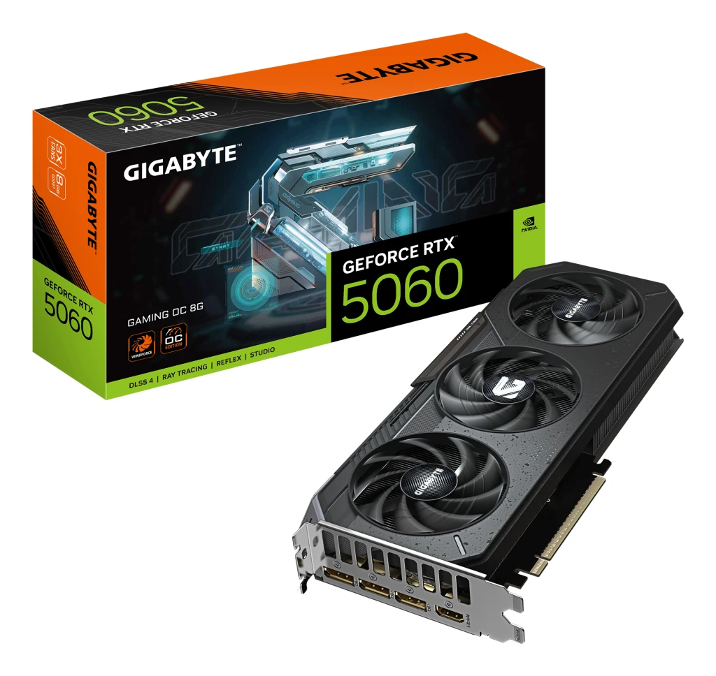 Gigabyte GeForce RTX 5060 GAMING OC 8G | NVIDIA | 8 GB | GeForce RTX 5060 | GDDR7 | HDMI ports quantity 1 | PCI-E 5.0