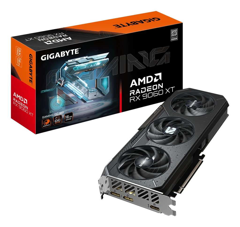 Gigabyte Radeon RX 9060 XT GAMING OC 16G | AMD | 16 GB | Radeon RX 9060 XT | GDDR6 | HDMI ports quantity 1 | PCI-E 5.0