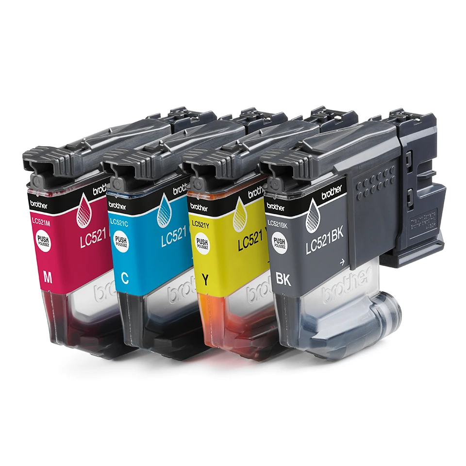 Brother LC521VAL Inkjet Cartridge Value Pack C/M/Y/K | Brother