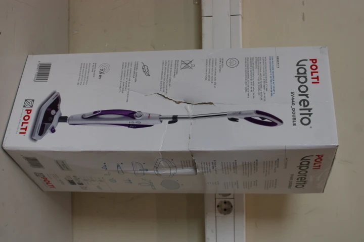 SALE OUT. Polti PTEU0274 Vaporetto SV440_Double Steam mop, Handstick 2in1, Corded, 1500 W, Tank capacity 0.3 L, Working radius 7.5 m, White/ | Polti | Steam mop | PTEU0274 Vaporetto SV440_Double | Power 1500 W | Steam pressure Not Applicable bar | Water tank capacity 0.3 L | White | DAMAGED PACKAGING