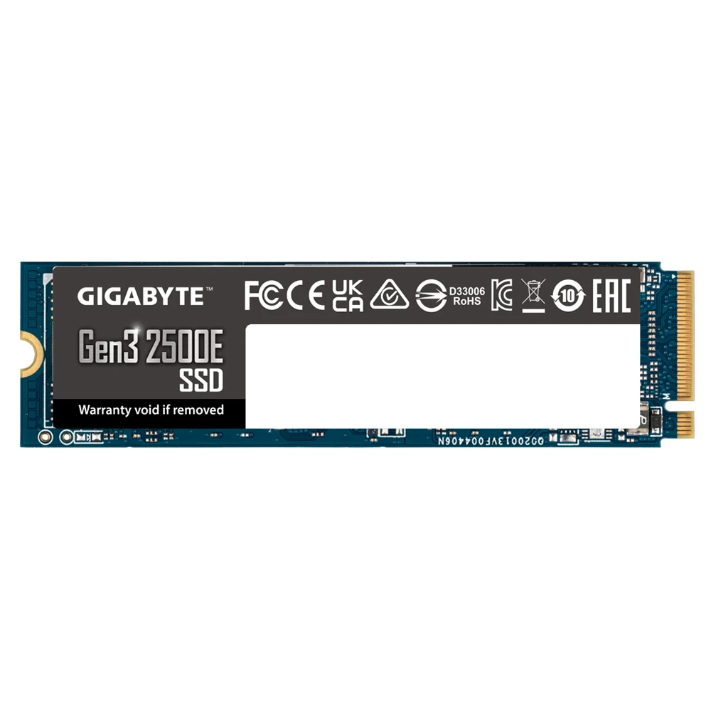 Gigabyte SSD | G325E2TB | 2000 GB | Solid-state drive interface PCIe 3.0x4, NVMe1.3 | Read speed 2400 MB/s | Write speed 2000 MB/s