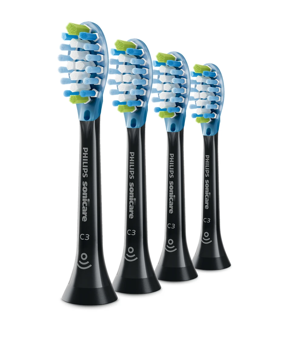 Philips | Replacement brush heads | HX9044/88 Sonicare Premium Plaque Defence | Heads | For adults | Number of brush heads included 4 | Black