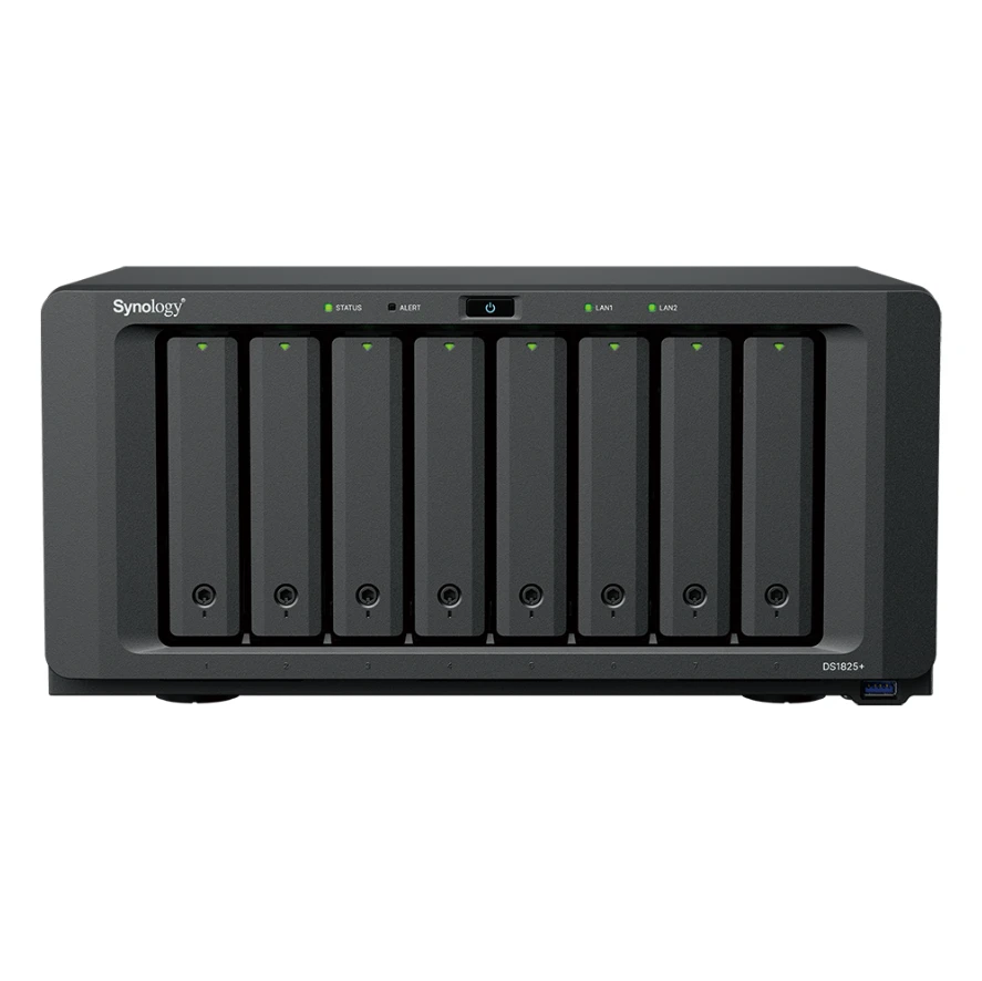 Synology DiskStation | DS1825+ | AMD Ryzen | V1500B | 8 GB | DDR4 | Black