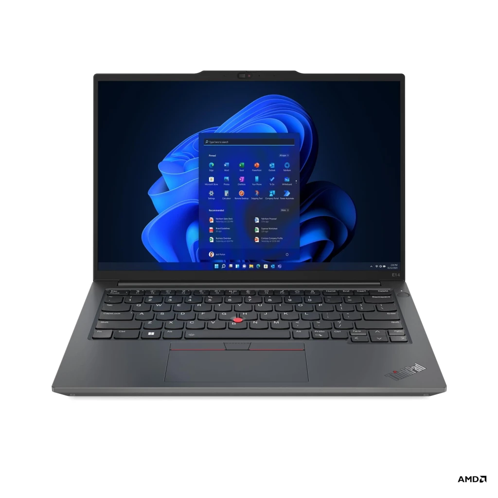 Lenovo ThinkPad E14 G5 | Graphite Black | 14 " | IPS | WUXGA | 1920 x 1200 pixels | AMD Ryzen 5 | 7430U | 8 GB | Soldered DDR4 | Solid-state drive capacity 512 GB | AMD Radeon Graphics | Windows 11 Pro | 802.11ax | Bluetooth version 5.1 | Keyboard language English | Keyboard backlit | Warranty 24 month(s) | Battery warranty 12 month(s)