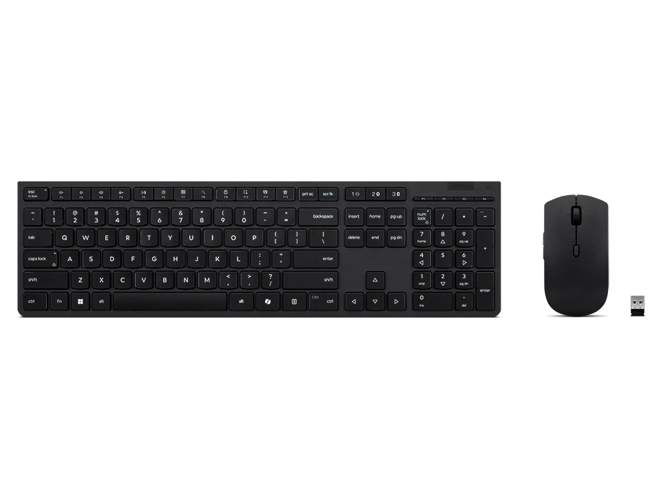 Lenovo Professional | Keyboard and Mouse Combo | Wireless | US English | Bluetooth | Grey | 2.4 GHz
