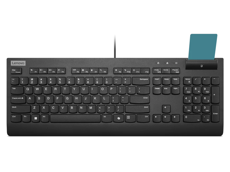 Lenovo Smartcard II | Keyboard | Wired | Estonian | Black | USB-A | Plunger type switch